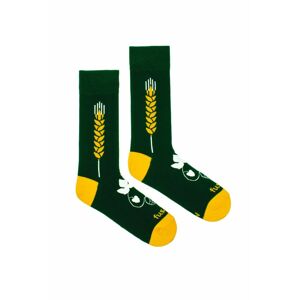 Žlto-zelené ponožky Uvar pivo