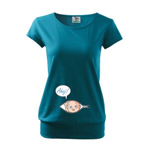 Tehotenské tričko Kuk z bruška - túto potlač si zamiluješ!