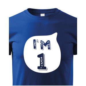 Detské tričko k narodeninám I´M ONE - štylový darček pre malého oslávenca