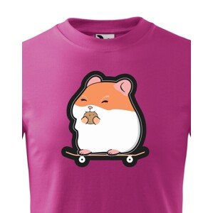 Dětské tričko skateboardem  - Hamster
