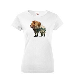Dámské tričko s potlačou zvierat - Lev