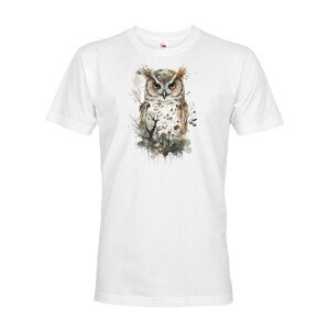 Pánské tričko s potlačou zvierat - Sova