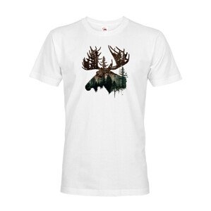 Pánské tričko s potlačou zvierat - Jeleň