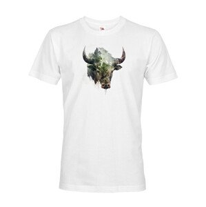 Pánské tričko s potlačou zvierat - Býk