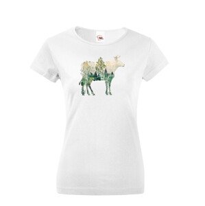 Dámské tričko s potlačou zvierat - Býk