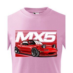 Dětské  tričko s potiskem  Mazda MX5 - tričko pro milovníky aut