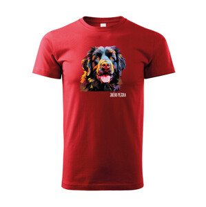 Detské tričko s potlačou plemena Novofundlandský pes s voliteľným menom