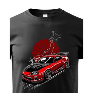 Detské tričko s potlačou Toyota Supra JDM  -  tričko pre milovníkov aut