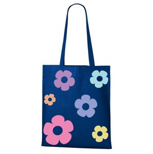 Plátená taška s kvetinami - originálna a praktická plátená taška