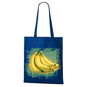 Plátená taška s potlačou banánov - plátená taška na nákupy