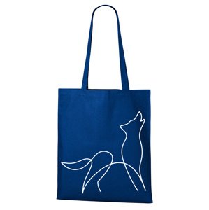 Plátená taška s potlačou vlka - originálna a praktická plátená taška