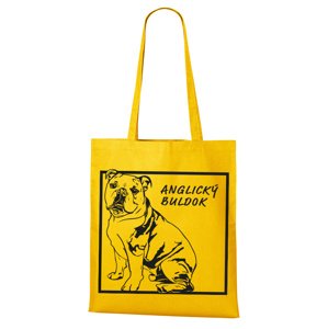 Plátená taška s potlačou Anglického buldoga - pre milovníkov psov