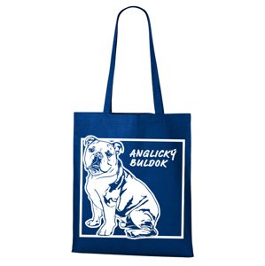 Plátená taška s potlačou Anglického buldoga - pre milovníkov psov