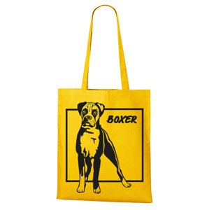 Plátená taška s potlačou Boxera - darček pre milovníkov psov