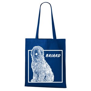 Plátená taška s potlačou plemena Briard - skvelý darček pre milovníkov psov