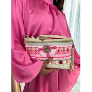 Vyšívaná kabelka PHEDRA farba: pink