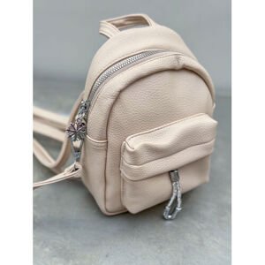 Mini ruksak so striebornými detailmi NADINE veľkosť:  farba: beige