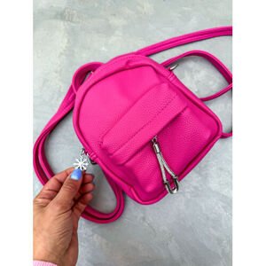 Mini ruksak so striebornými detailmi NADINE veľkosť:  farba: pink