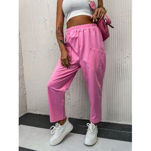 Ružové široké nohavice BONIRA veľkosť: one size