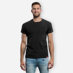 CityZen Čierne slim fit tričko DAVOS Veľkosť: L CityZen