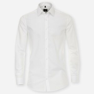 VENTI Biela pánska košeľa, Body fit Veľkosť: 44 (XL) VENTI