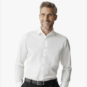 VENTI Biela pánska košeľa, Non-iron, Modern (Slim) fit Veľkosť: 43 (XL) VENTI