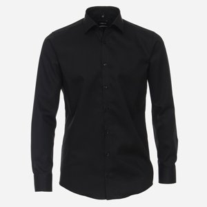 VENTI Čierna pánska košeľa, Non-iron, Modern (Slim) fit Veľkosť: 39 (M) VENTI