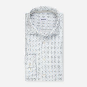 Seidensticker Biela pánska košeľa so vzorom, Regular fit Veľkosť: L 41/42 Seidensticker