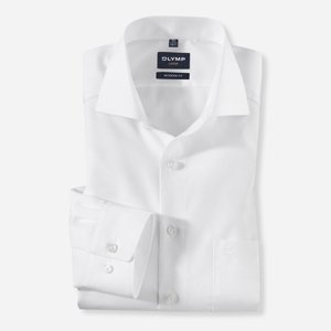Biela košeľa OLYMP Luxor, Modern fit Veľkosť: 44 (XL) OLYMP