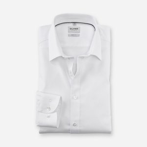 OLYMP Biela pánska košeľa, Body fit Veľkosť: 43 (XL) OLYMP