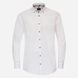 VENTI Biela pánska košeľa, Non-iron, Slim fit Veľkosť: 40 (M) VENTI