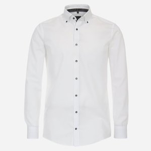 VENTI Biela pánska košeľa, Modern (Slim) fit Veľkosť: 39 (M) VENTI