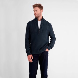 LERROS Modrý pletený sveter Veľkosť: M LERROS