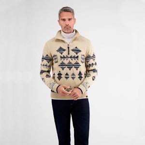 LERROS Béžový pletený sveter Veľkosť: XL LERROS