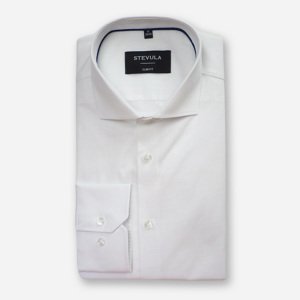 STEVULA Biela pánska košeľa, Slim fit Veľkosť: XL 43/44 STEVULA