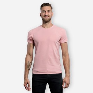 CityZen Ružové slim fit tričko DAVOS Veľkosť: S CityZen