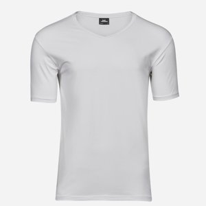 Tee Jays Biele Stretch Slim fit tričko Veľkosť: M Tee Jays