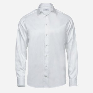 Tee Jays Biela pánska košeľa, Regular fit Veľkosť: M 39/40 Tee Jays