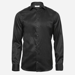 Tee Jays Čierna košeľa, 2-ply, Slim fit Veľkosť: XL 43/44 Tee Jays