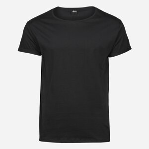 Tee Jays Čierne roll-up tričko Veľkosť: L Tee Jays