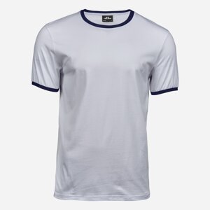 Tee Jays Biele tričko Ringer Veľkosť: XL Tee Jays