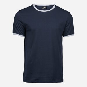 Tee Jays Modré tričko Ringer Veľkosť: 3XL Tee Jays