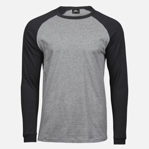 Tee Jays Čierno-sivé pánske tričko Veľkosť: L Tee Jays