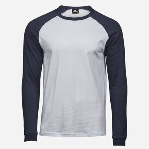 Tee Jays Modro-biele pánske tričko Veľkosť: S Tee Jays