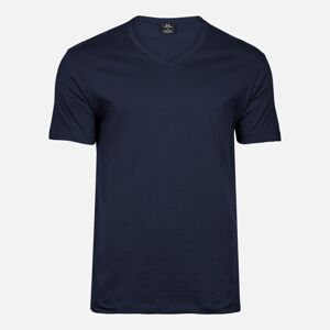 Tee Jays Tmavomodré soft tričko s V-golierom Veľkosť: L Tee Jays